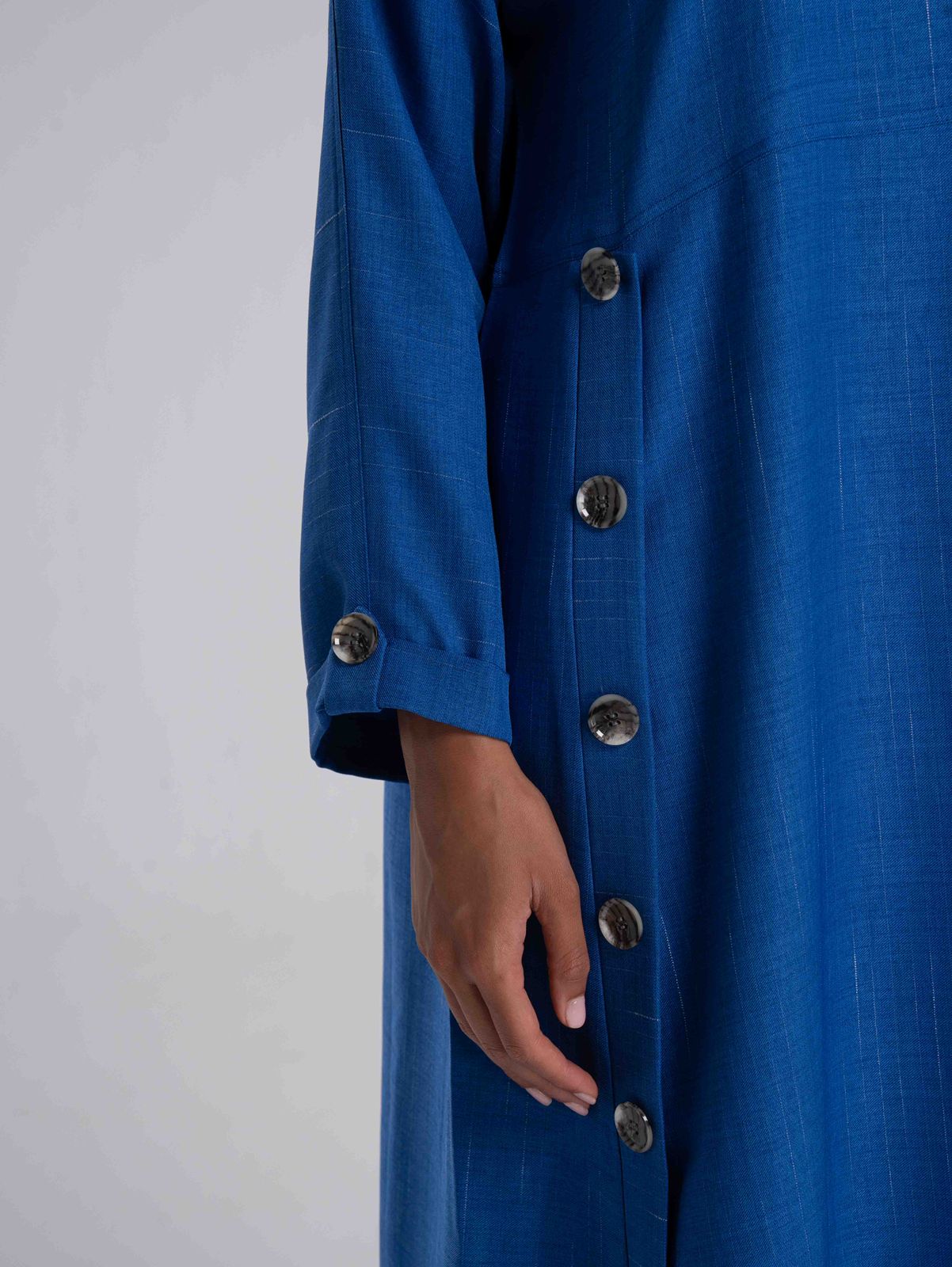 Blue Linen Dress