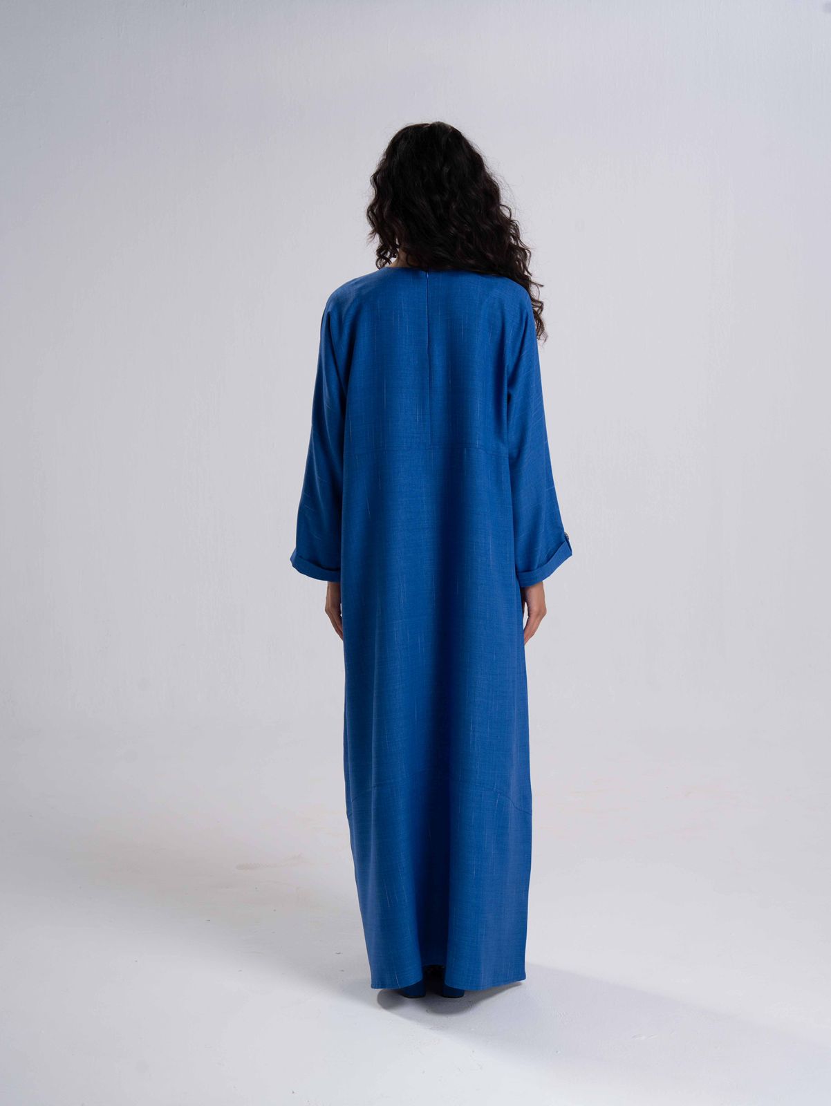 Blue Linen Dress