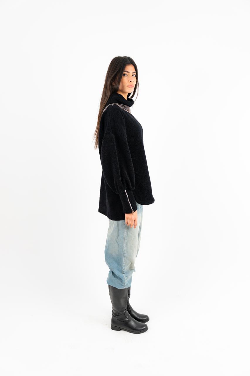 High Collar Oversized Pullover