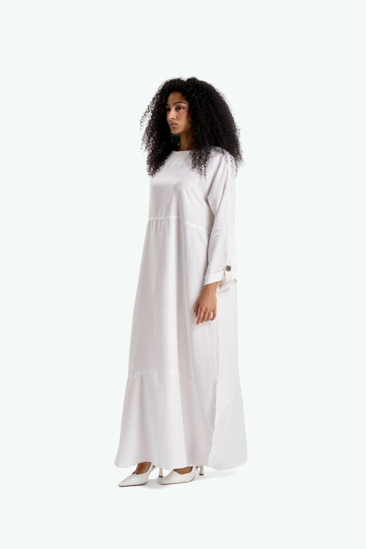 White Linen Dress
