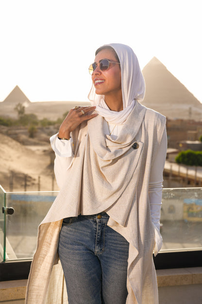 Sand Linen Vest