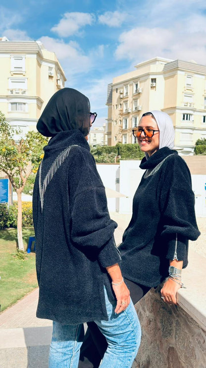 High Collar Oversized Pullover