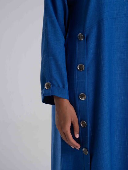 Blue Linen Dress