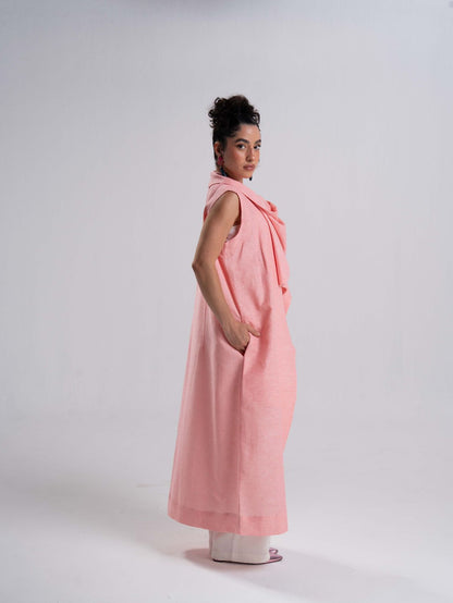Powder Pink Linen Vest