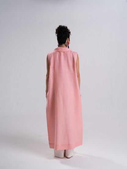 Powder Pink Linen Vest