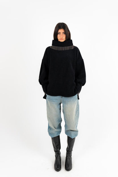 High Collar Oversized Pullover