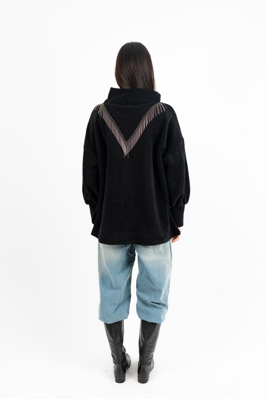 High Collar Oversized Pullover