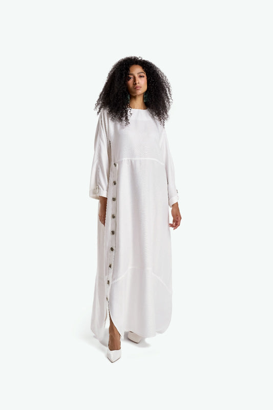 White Linen Dress